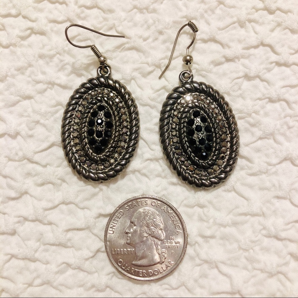 Rhinestone earrings